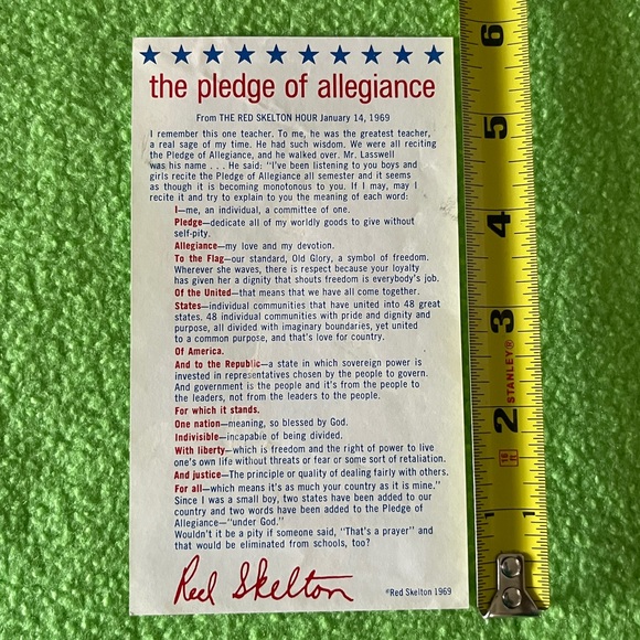 Vintage Burger King 1969 Red Skelton Pledge Of Allegiance - Picture 3 of 5